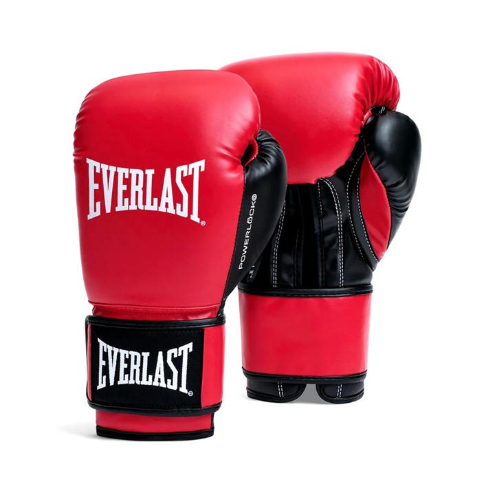 Everlast  Red Powerlock Boxing Hook & Loop Glove in Size 10oz, Sports Direct