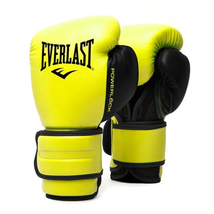 Everlast  Yellow Powerlock Boxing Hook & Loop Glove in Size 12oz, Sports Direct