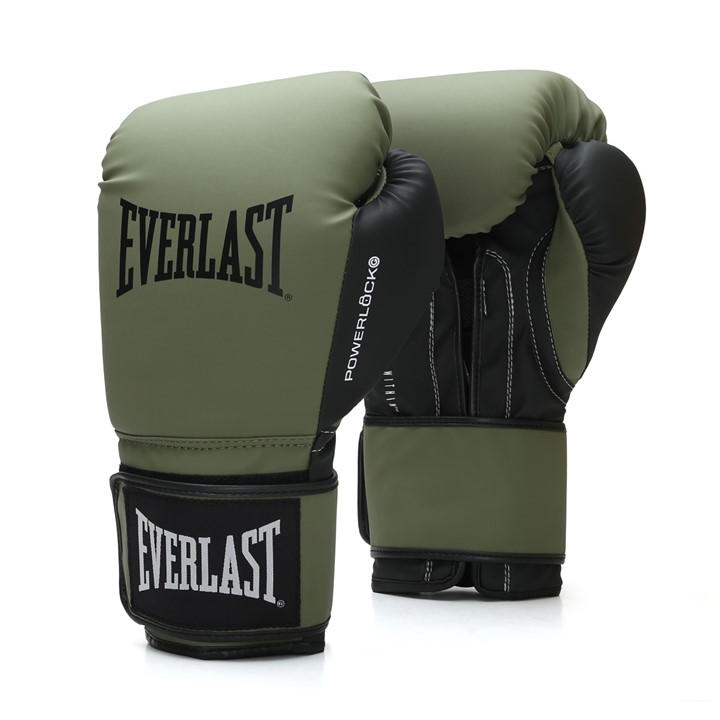 Everlast  Green Powerlock Boxing Hook & Loop Glove in Size 10oz, Sports Direct