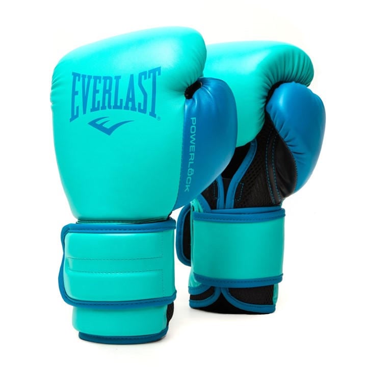 Everlast  Blue Powerlock Boxing Hook & Loop Glove in Size 12oz, Sports Direct