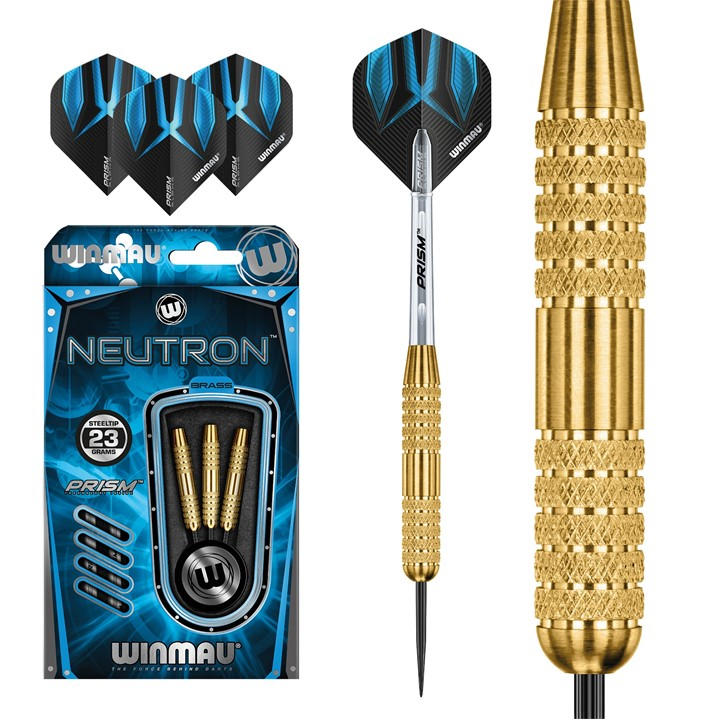 Winmau Unisex Gold/Black Neutron Brass Darts - 24G - Image 2