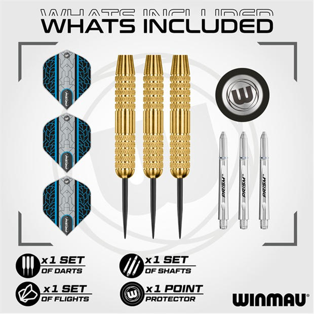 Gold/Black - Winmau - Neutron Brass Darts