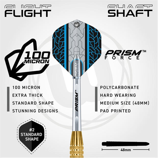 Gold/Black - Winmau - Neutron Brass Darts