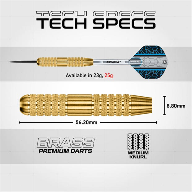 Gold/Black - Winmau - Neutron Brass Darts