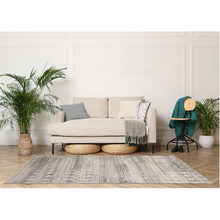 Ultimate Rug  Grey Nova Traditional Owen in Size 200x290cm, Sports Direct