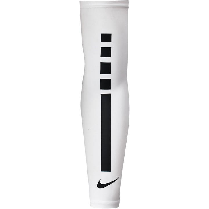 Nike  White Pro Elite Dri-Fit Basketball Sleeve 2.0 in Size L-XL, Sports Direct