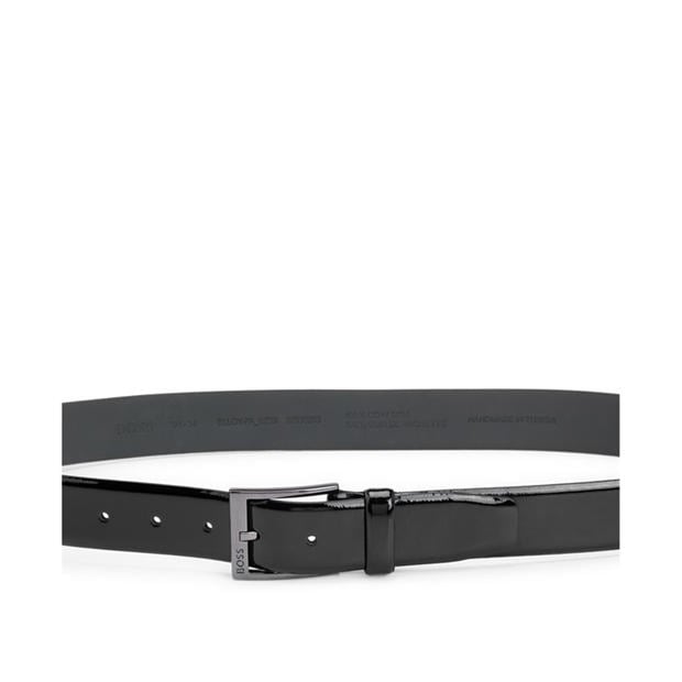 Black 001 - Boss - Men's Elloy Patent Leather Belt