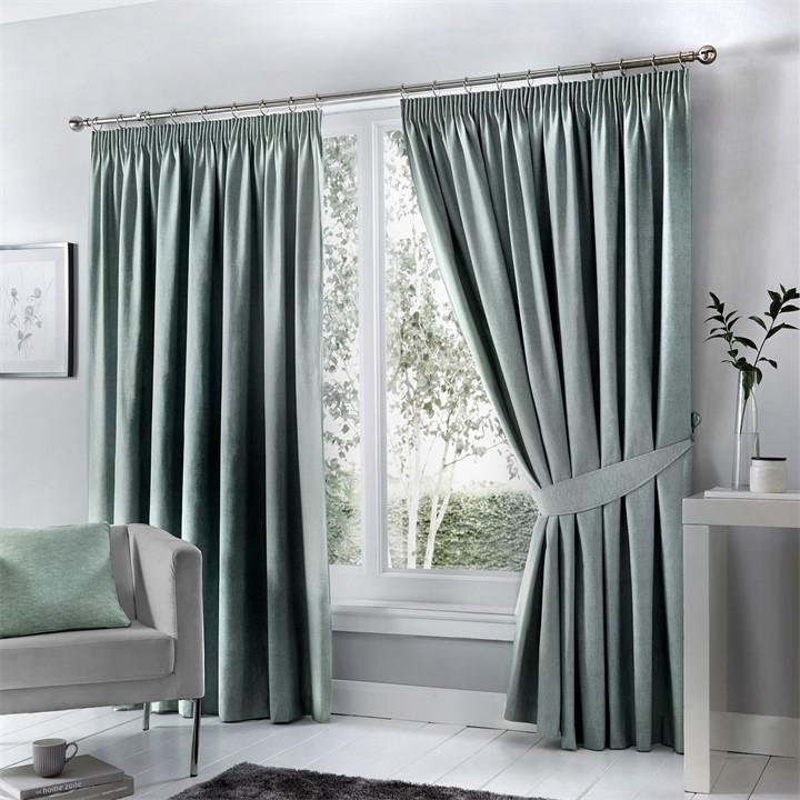 Fusion  None Dijon Blackout Thermally Insulated Curtains in Size 46x54 Inch, Sports Direct