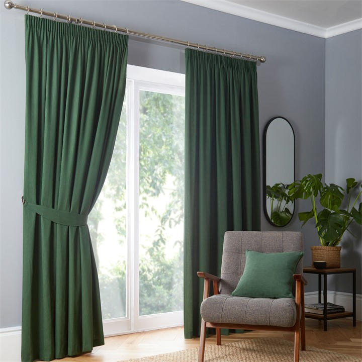 Fusion  None Dijon Blackout Thermally Insulated Curtains in Size 46x54 Inch, Sports Direct