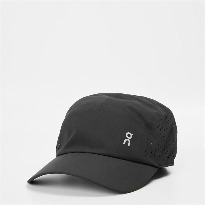 On Men's Black Lightweight Sun Protection Breathable Running Cap, Sports Direct