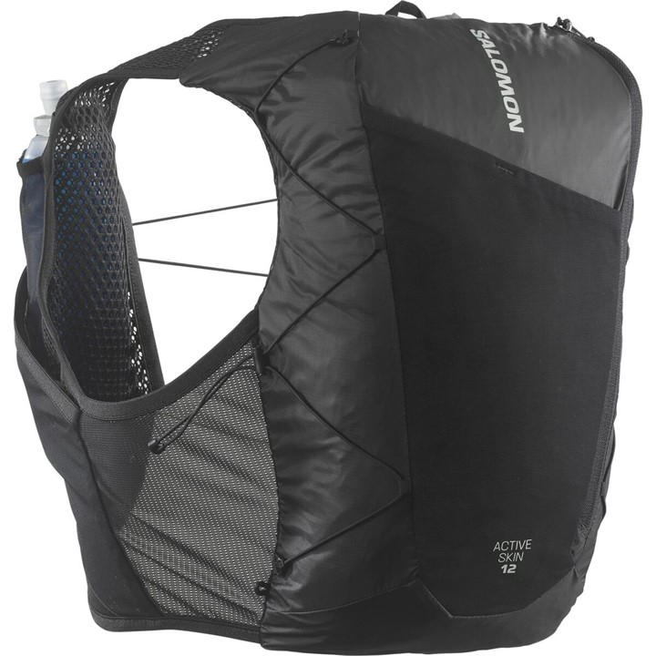 Salomon Men's Black Active Skin 12L Running Vest in Size XS, Sports Direct