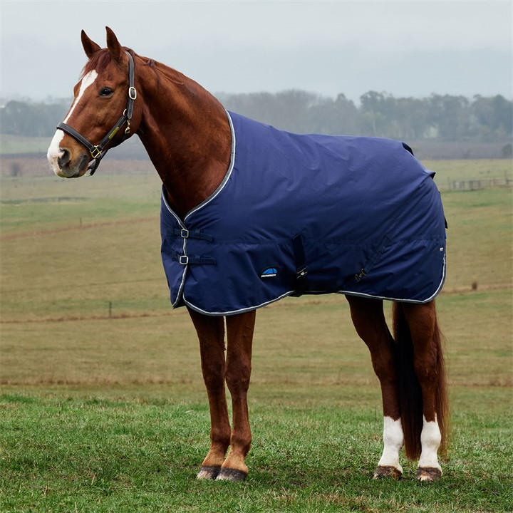 Weatherbeeta  Blue Comfitec Tyro Turnout Standard Neck 50G in Size 6'0, Sports Direct