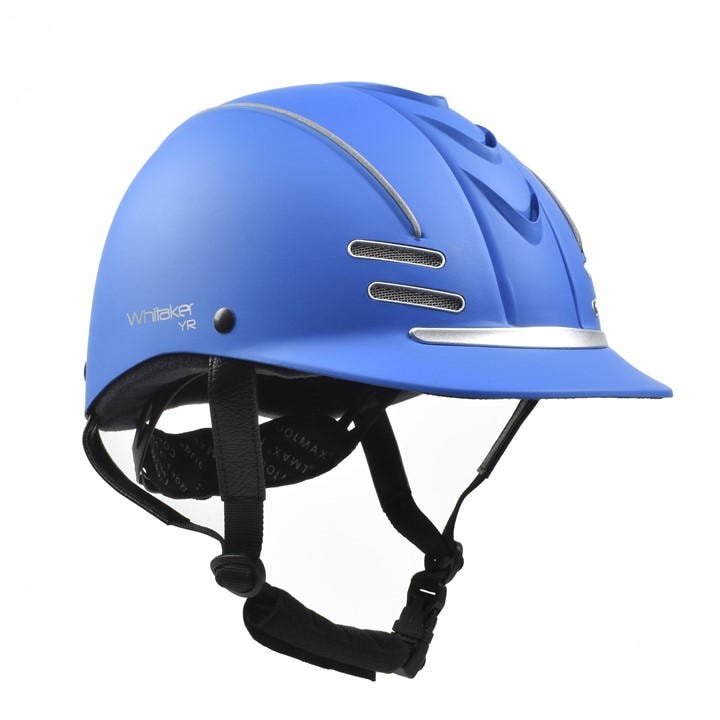 John Whitaker  Kids Blue Club Young Rider Helmet in Size 57-61cm, Sports Direct
