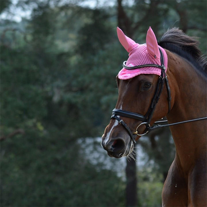 Weatherbeeta  Pink Prime Marble Ear Bonnet in Size Full, Sports Direct