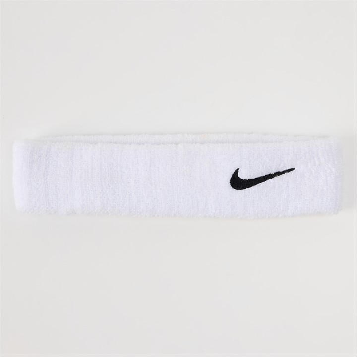Nike  White Swoosh Headband, Sports Direct