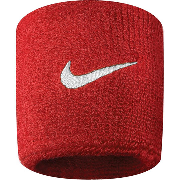 Red/White - Nike - Men's Swoosh Wristband