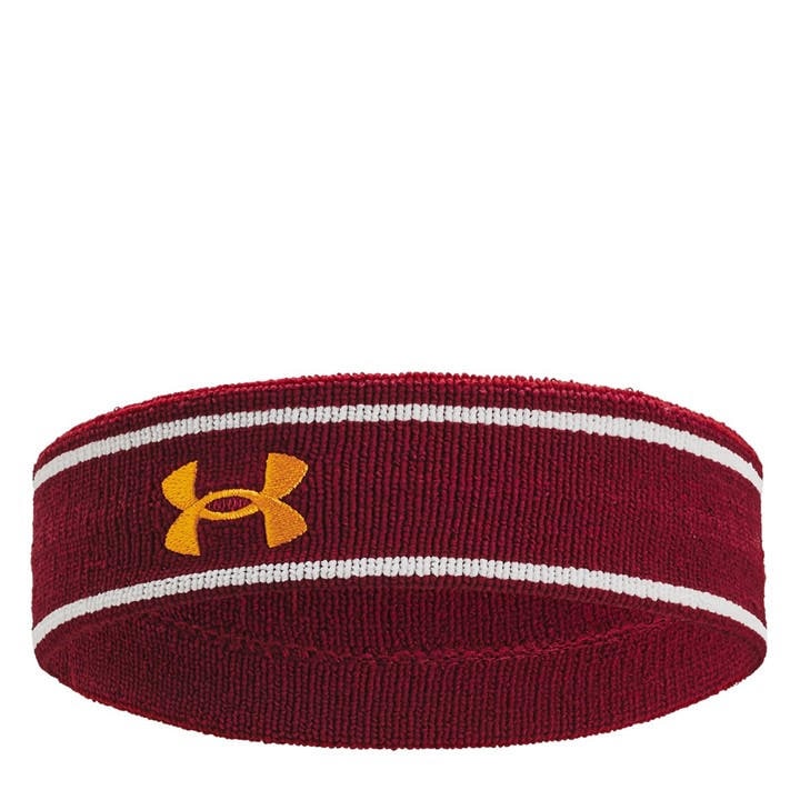 Under Armour  Red  Striped Performance Terry Headband in Size Mens, Sports Direct