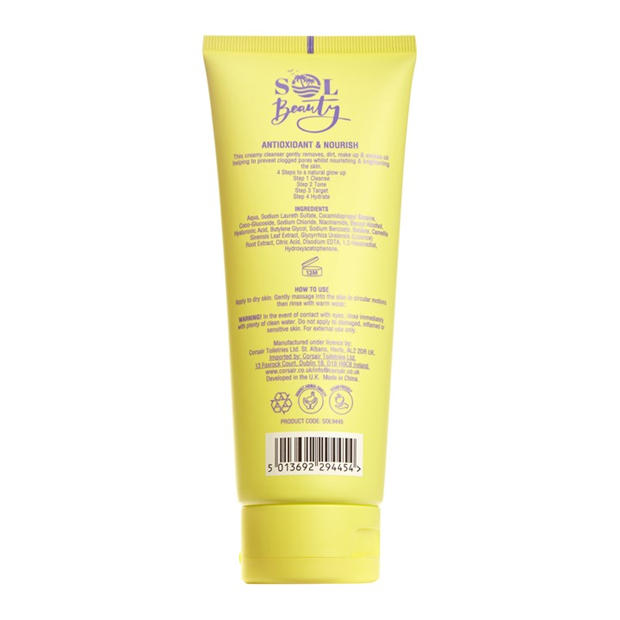 150ml - Sol Beauty - Skincare 150ml Creamy Cleanser with Liquorice Root and Green Tea