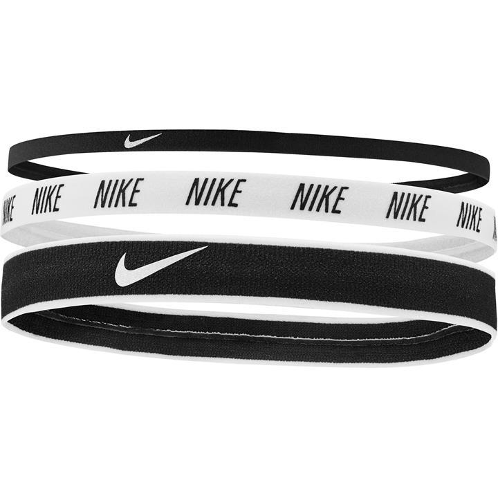 Nike  Black Elastic Mix Headband 3 Pack, Sports Direct