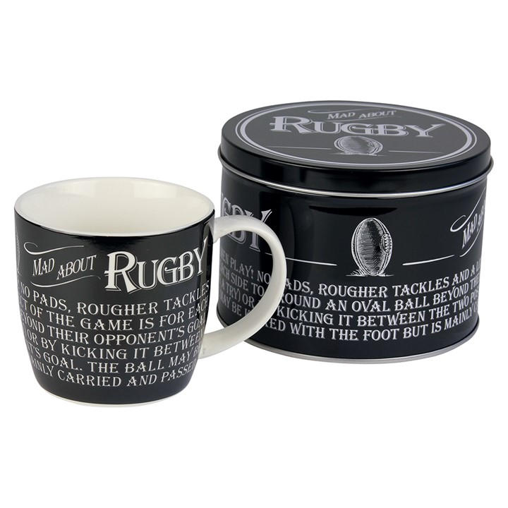 Ultimate Gift For Man Men's Black  - Rugby Mug In Tin in Size 8815, Sports Direct