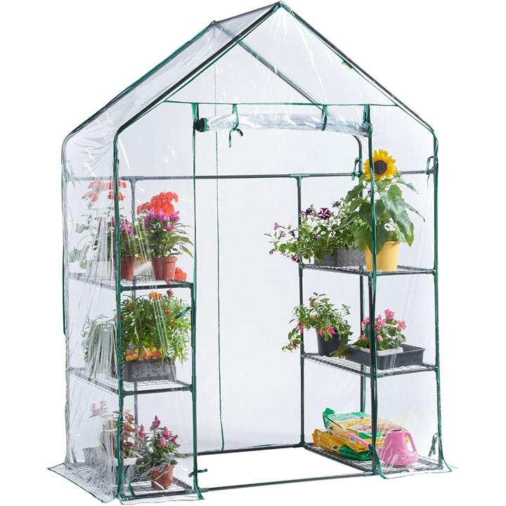 Vonhaus Unisex Clear Walk In Greenhouse – 6 Shelves