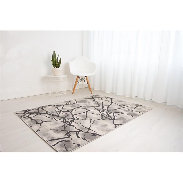Rugstyle  Beige/Anthra Balletto 19Na in Size 200x290cm, Sports Direct