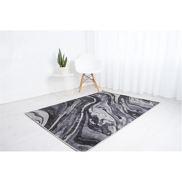 Rugstyle  Black/Anthra Balletto 21Ea in Size 120x170cm, Sports Direct