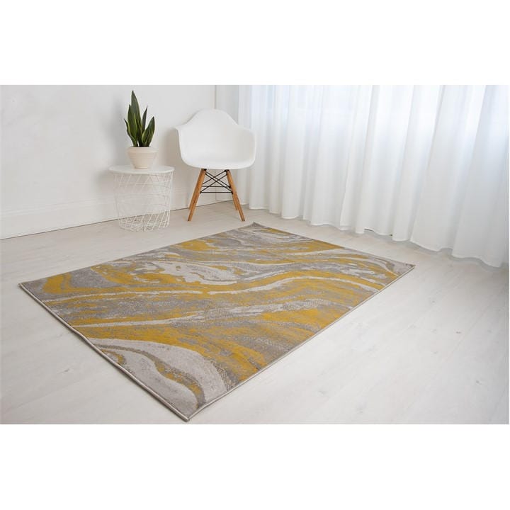 Rugstyle  Ochre/Grey Balletto 21Ea in Size 160x230cm, Sports Direct