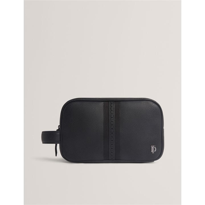 Ted Baker Men's Black Faux Leather Wash Bag, Sports Direct