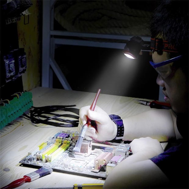 Red & Black - Dekton - Dekton COB LED Adjustable Head Torch