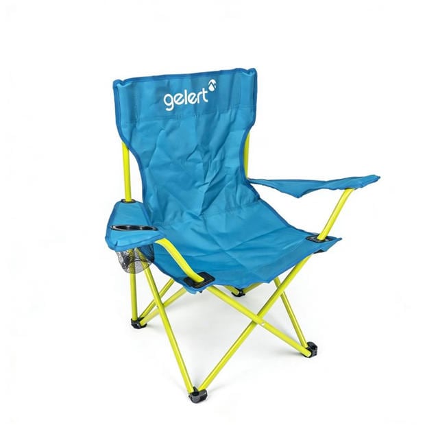 Light Blue - Gelert - Camping Chair with Drink Holder Junior