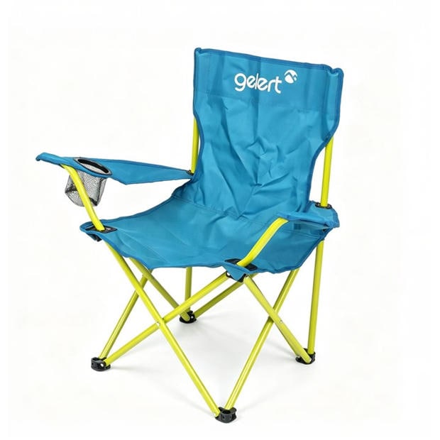 Light Blue - Gelert - Camping Chair with Drink Holder Junior