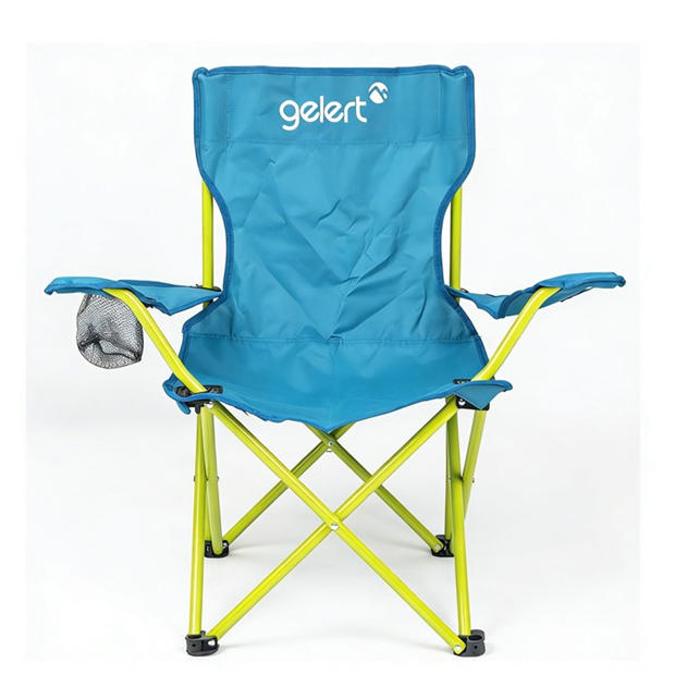 Light Blue - Gelert - Camping Chair with Drink Holder Junior