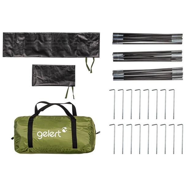 Green - Gelert - Rocky 4 Person Dome Tent