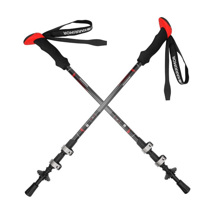 Karrimor  Black Carbon Walking Poles, Sports Direct