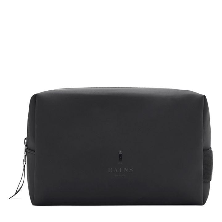 Rains  Black Wash Bag Small, Sports Direct