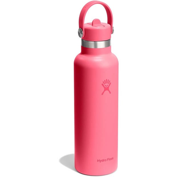Popster Pink - Hydro Flask - Standard Mouth Water Bottle 621 ml (21 oz) with Flex Straw Cap
