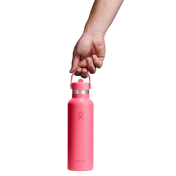 Popster Pink - Hydro Flask - Standard Mouth Water Bottle 621 ml (21 oz) with Flex Straw Cap