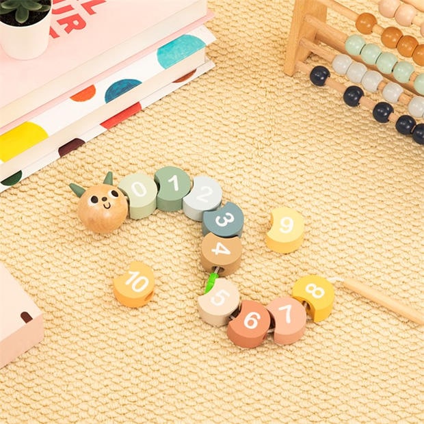 Multi - Tooky Toy - Wooden Number Threading Game