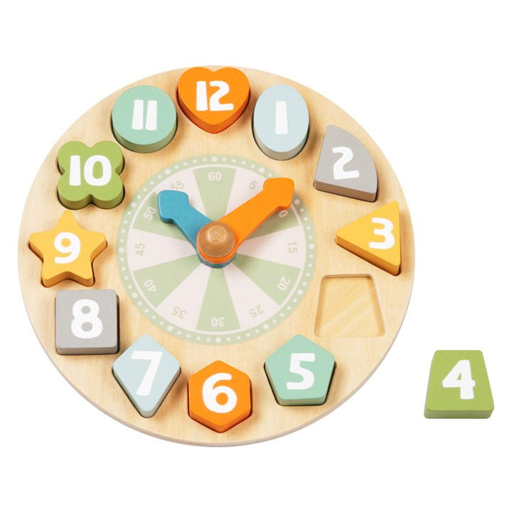Tooky Toy  Kids  Wooden Clock Puzzle, Sports Direct