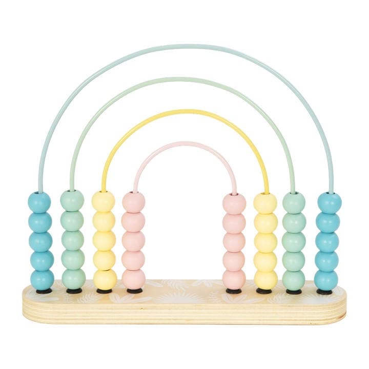 Tooky Toy  Kids Nude Wooden Rainbow Abacus, Sports Direct