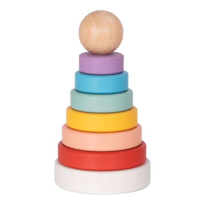 Tooky Toy  Kids  Wooden Rainbow Stacker, Sports Direct