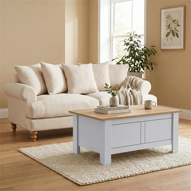Grey - Jack Wills - Sherbourne Lift Top Coffee Table