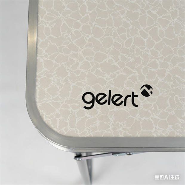 Grey - Gelert - Portable Folding Metal Camping Table