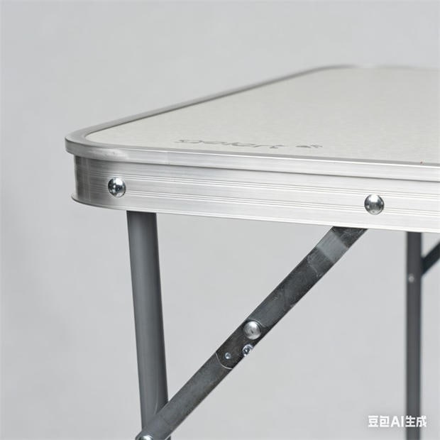 Grey - Gelert - Portable Folding Metal Camping Table