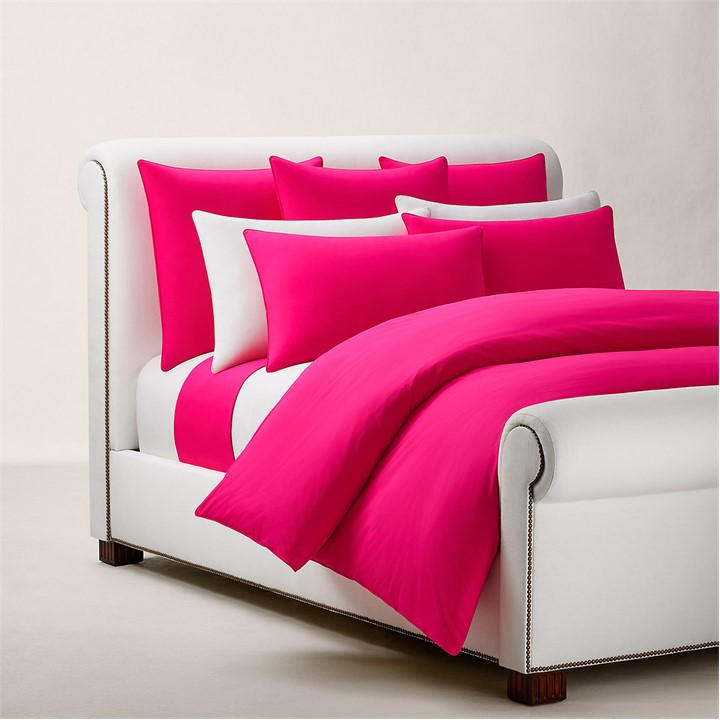 Ralph Lauren Home  Pink Polo Player Duvet Cover in Size Superking, Sports Direct