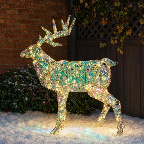 The Spirit Of Christmas - Holographic LED Stag