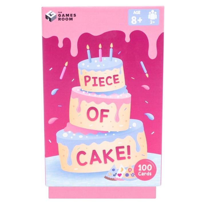 Fizz Creations Piece Of Cake Card Game Ages 6+ 2+ Players Novelty Gift, Sports Direct