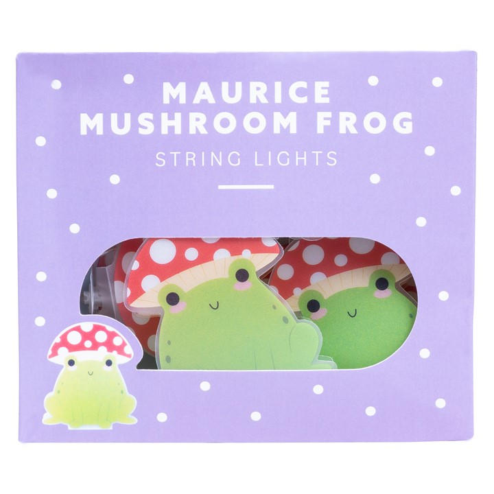 Squishmallows  Green Maurice The Mushroom Frog Usb String Lights Novelty Gift, Sports Direct
