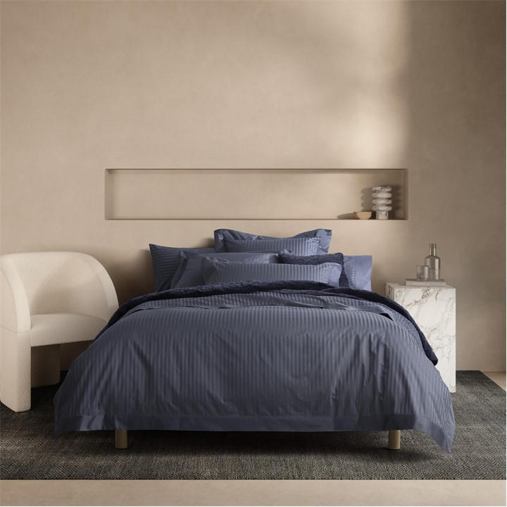 Sheridan  Blue Millennia 1200Tc Duvet Cover in Size King, Sports Direct